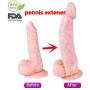Wearable Rod Extension Enhancer Girth Extender Sleeve for Men Male 10 INCH New