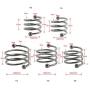 SchwarzSex Stainless Steel Penis Ring Delay Ejaculation Dick Ring Spiral Metal Cock Rings Penisring Chastity Device Adult Sex Toys for Men,30mm