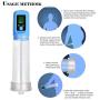 Yikiop Male Tshirt Electric Automatic Vacuum Pump Enlarger Muscle Exercise Body Enhancement Extender Massager Men Deluxe Toy for Mens Best Gift