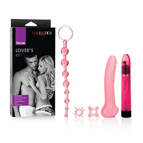 CalExotics Starter Lovers Kit – Adult Sex Toys For Couples - Waterproof Vibrator with Sleeve Anal Beads & Enhancement Ring Set – Multi Speed Personal Massager