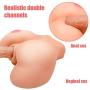 3D Ass Butt Adult Toys for Men Male - Lifelike Silicone Sex Doll with 2 Holes TPE Love Doll Sex Toy for Men Male (10×8×3.5in)