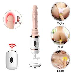 Auto Thrusting Machine for Adult Women Pleasure Hand Free Suction Cup Machine with Heating Remote Control Funtion