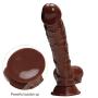 Tingxuan JDesto- ThickHandsfreeMássage Wand Super Huge Lady Toy DEPUR (Color : Brown)