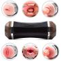 CharmingNight Ergonomics Lifelike Vigina Mouth Openings 2-in-1 Mens Interactive Hands Free Relax Toy