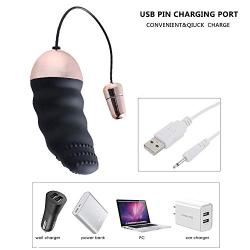 Mini Massager,10 Frequency Wireless Cordless Portable Small Size Handheld Powerful Massage for Back Neck Shoulder Silent Waterproof USB Chargeable