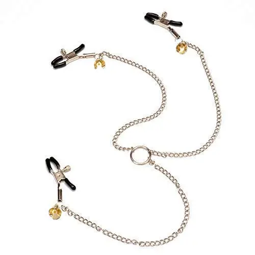 Worth Having/Three Chain Bell Flirting Clip Br ecirc; aacute;st Nip Clamps Labia Female Clips Stainless BDSM Bondage Exotic Accessories for Couples Worth Having/Three Chain Bell Flirting Clip Br ecirc; aacute;st Nip Clamps Labia Female Clips Stainless BDSM Bondage Exotic Accessories for Couples