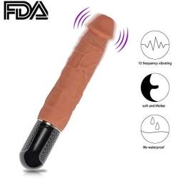 LSANNUY Relax Massage Wand Wand Massage Wand with 10 Powerful Speeds & Astonishing 10 Modes, Rechargeable Handheld Body Massage Wand Waterproof Silicone Flesh Silicone Pleasure Toy