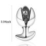 YiFeng Opening Lotus Anal Plug, Heavy Duty Stainless Steel Anal Trainer Butt Expander with Lock