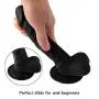 JHKJDF Remote Controlled Rotating Waterproof Massage Soft-Ďîldɔ Wand Personal Handsfree Full Body Massager(Colour: Black)