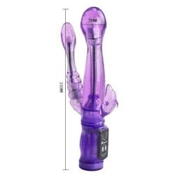 Candy & Me New Style Adult Sex Toy 9Inches Waterproof Triples Stimulation G-Spot Stimulator Vibration Rods Wand Vibration Anal Plug Butt Massage Female Masturbation Toy Clitoris Stimulation Thrusting Vibrator Dildo, for Women/female Color Random Shipp