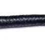 BARE SUTRA Premium Handmade : Genuine Real Leather : Long Bull Crop Spanking Whip Blue Braided Plait Handle Hand Wrist Strap 6 ft