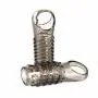 2 PCS/Set Silicone Reusable Pênis Sleeve Flexible Glans Sleeve Pênis Enlargement Extender for Men