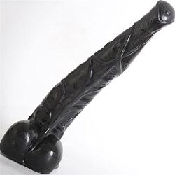 AZX Dildo Waterproof With suction cup Women Massage Wand Large Simulation horse penis Secret packaging, black