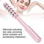 Slimming Massage, Face Roller Massage Stick, Germanium Particles Face Massage Roller Skin Tightening Wrinkle Bar Anti Wrinkle Energy Beauty Bar Stick for Skin Relief Massager (Pink)