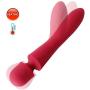 Wand Massager Vibrator Wireless Waterproof Auto heating Vibrator Electric Personal Handheld Rechargeable Cordless Vibrator Silicone foot Massager Magnetic charging With 10x Strong Vibration Modes