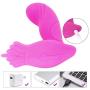 Wearable Vibrator Clitoris and G-Spot Stimulator Remote Control Vibrate Masturbation Dildo Toys for Adult,Invisible Wearable Vibrating Wand USB Rechargeable Silicone Clitoris Vagina Massager for Women