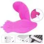 Wearable Vibrator Clitoris and G-Spot Stimulator Remote Control Vibrate Masturbation Dildo Toys for Adult,Invisible Wearable Vibrating Wand USB Rechargeable Silicone Clitoris Vagina Massager for Women