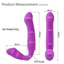 Silicone Wear Massager Dual Motor 10 Frequency Speed Male Female Toy