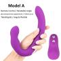 X-R 22cm Wireless Electric Vibrating Flexible Double Heads Dildo 10-Frequency Stick Womens Stimulation Rod Adult Massaging Stick Sunglasses Soft Comfortable Waterproof Safety