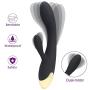 Computer LED New Vibrator-10 Speed USB Cable Rechargeable Weaterproof Mini Design for Bedroom, Patio, Garden, Gate, Yard, Parties, Wedding (Black)