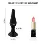 Butt Plug Training Kit for Beginners Experienced Users, PALOQUETH Anal Sex Toy Set with Suction Cup for Safe Hands Free Anal Play 4 Plugs 1 Lube Shooter 1 Bulb Enema 1 Lube 25g