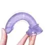JSCRlove 6 Inch Soft Ðíldɔ Transparent Purple with Suction Cup,Realistic Soft Suction Cup Toy Women Socks JSCRlove 6 Inch Soft Ðíldɔ Transparent Purple with Suction Cup,Realistic Soft Suction Cup Toy Women Socks