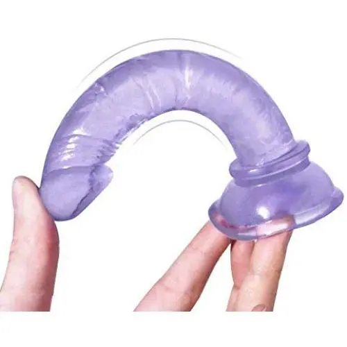 JSCRlove Realistic Ultra Soft-Ďîldɔ 6 Inch Women Body Wand Massager Real Feel Toy with Strong Base Women Socks (Color : Purple) JSCRlove Realistic Ultra Soft-Ďîldɔ 6 Inch Women Body Wand Massager Real Feel Toy with Strong Base Women Socks (Color : Purple)