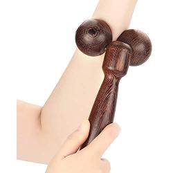 Roller Massager Massage Tool Wenge Wood Massage Wheel CafThings Wood Massager Stick for Foot Arm Leg Neck Back Waist Thin Face