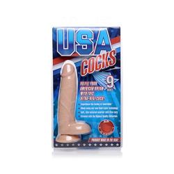 USA Cocks 9 Inch Ultra Real Dual Layer Suction Cup Dildo