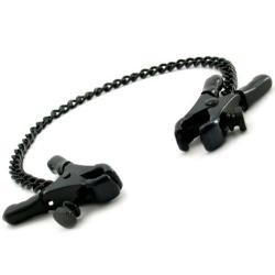 Heart 2 Heart Nipple Clamps Plier with Chain, Black