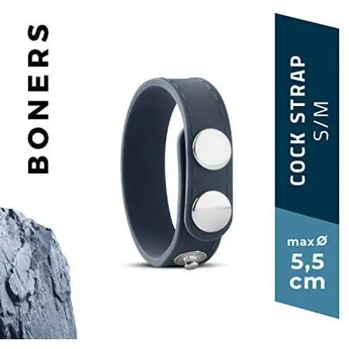 BONERS Cock Strap Penis Ring Set - Small/Medium - Dark Grey - 100% Silicone Penis Ring BONERS Cock Strap Penis Ring Set - Small/Medium - Dark Grey - 100% Silicone Penis Ring