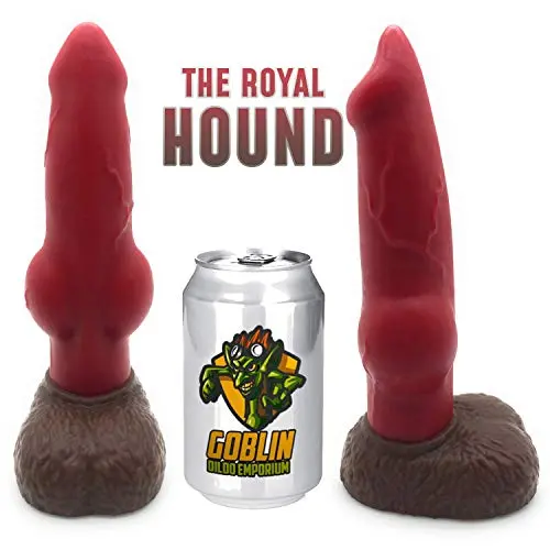 Dog Dildo 8.7" - Ultra Platinum Silicone Realistic Big Size Cock Anal Plugs Artificial Sex Toys