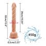 CHAODIAO 12.06" Slim Slender RealisticÐî.ld`s Easy to Clean Female Body Massager with Suction Cup Best Girlfriend Adult Toy Gift