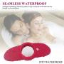 Full Silicone Vibrating Cock Ring 360° Stimulative Penis Ring Double Motor Vibrator for Men or Women Play 10 Speeds Waterproof Super Quiet Magnetic Rechargeable Couples Adult Sex Toy (Wine Red)