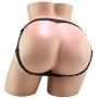 Rechargeable Lovers Cheeky Panty™ with Pleasure Beads - Vibrating Pleasure Panties for Women - Beaded Cock Ring Toy for Couples - Black