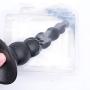 Expander-min Smooth Pull Beaded Backyard Toy, Soft Bend for Women Love Toys Perfect Size XM1209-8-14-16 (Color : Black)