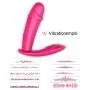 Wearable Butterfly Massaging Toys Multiple Speed Wireless Remote Control - Silent Soft Skin-Friendly - Back Neck Shoulder Relaxation (Hot Red)