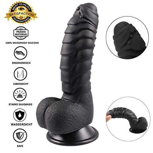 6.89" Inch Realistic Dildo, Lifelike Silicone Dildo with Suction Cup Ultra-Soft Flexible Adult Sex Toy for Vaginal G-spot and Anal Play