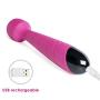 Zemalia Wand Massager Vibrator Waterproof Cordless 5 Speeds 5 Powerful Patterns Vibrating Toy for Adult