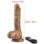BUBUCAST Remote Control Mssager Multispeed Diddlo Toy for Women Realistic and Soft