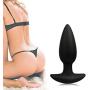 Anal Butt Plug Toy Kit - Cupiq Pcs Medical Grade Silicone for Beginner Starter Experienced Anal Sex - Hypoallergenic-Black