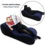 High Quality PVC + Rubber + Nylon Portable Inflatable Sofa Magic Aid Position for Deeper Position Support PVC Flocking Bed for Couples Travel Exercise Bed Skills (Magic Sofa)