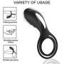 QQQQC Waterproof Black Soft Silicone Ring Men Hard Enhancer Delay Toy Adult Products sěx Toys