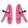 California Exotics Nipplettes Vibrating Nipple Clamps, Pink