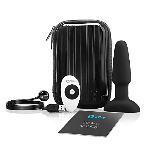 b-Vibe Rimming Plug 2 Splash Proof Remote Control Vibrating Butt Plug - Black b-Vibe Rimming Plug 2 Splash Proof Remote Control Vibrating Butt Plug - Black