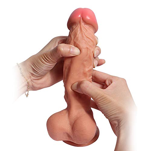 Tools Safe and Non-Toxic Dǐldo with Suction Cup Massagěr Toy Vividly Silicone Dǐldo for Women