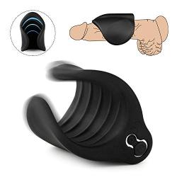 Rechargeable Vibrating Male Masturbator with 10 Vibration Modes, Oixgirl Handheld Sex Toy for Men Penis Training Tool for More Lasting Harder Stronger Erection