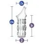 Stretchy Textured Pleasure Cock Sleeve - Male Enhancement - Prolong Erection - Sex Toy for Men (Clear)