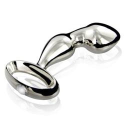 Master Series Jeweled Prostate/Anal Plug, Chrome