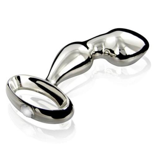 Master Series Jeweled Prostate/Anal Plug, Chrome